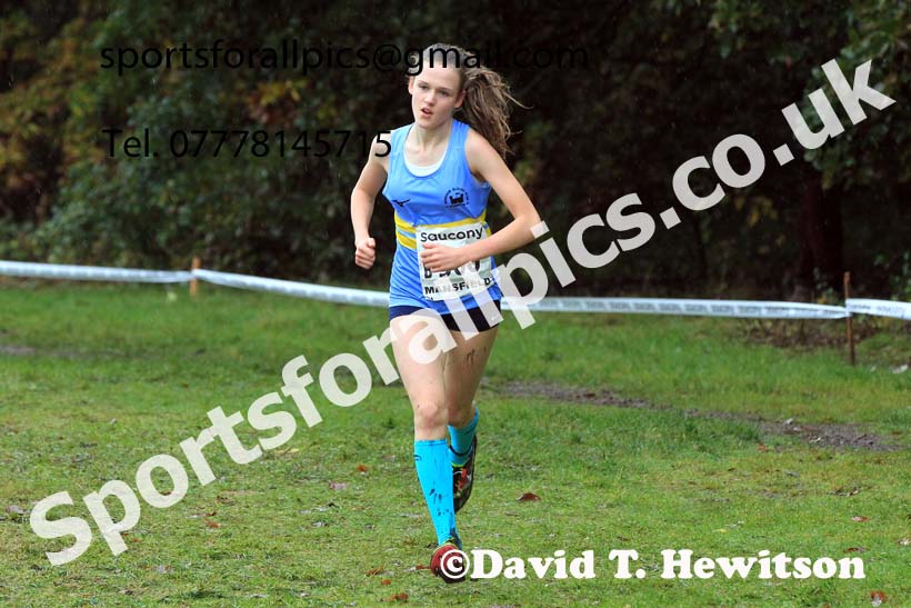 Girls Under-13s 2023 National Cross Country Relays, Berry Hill Park, Mansfield.  Photo: David T. Hewitson/Sports for All Pics